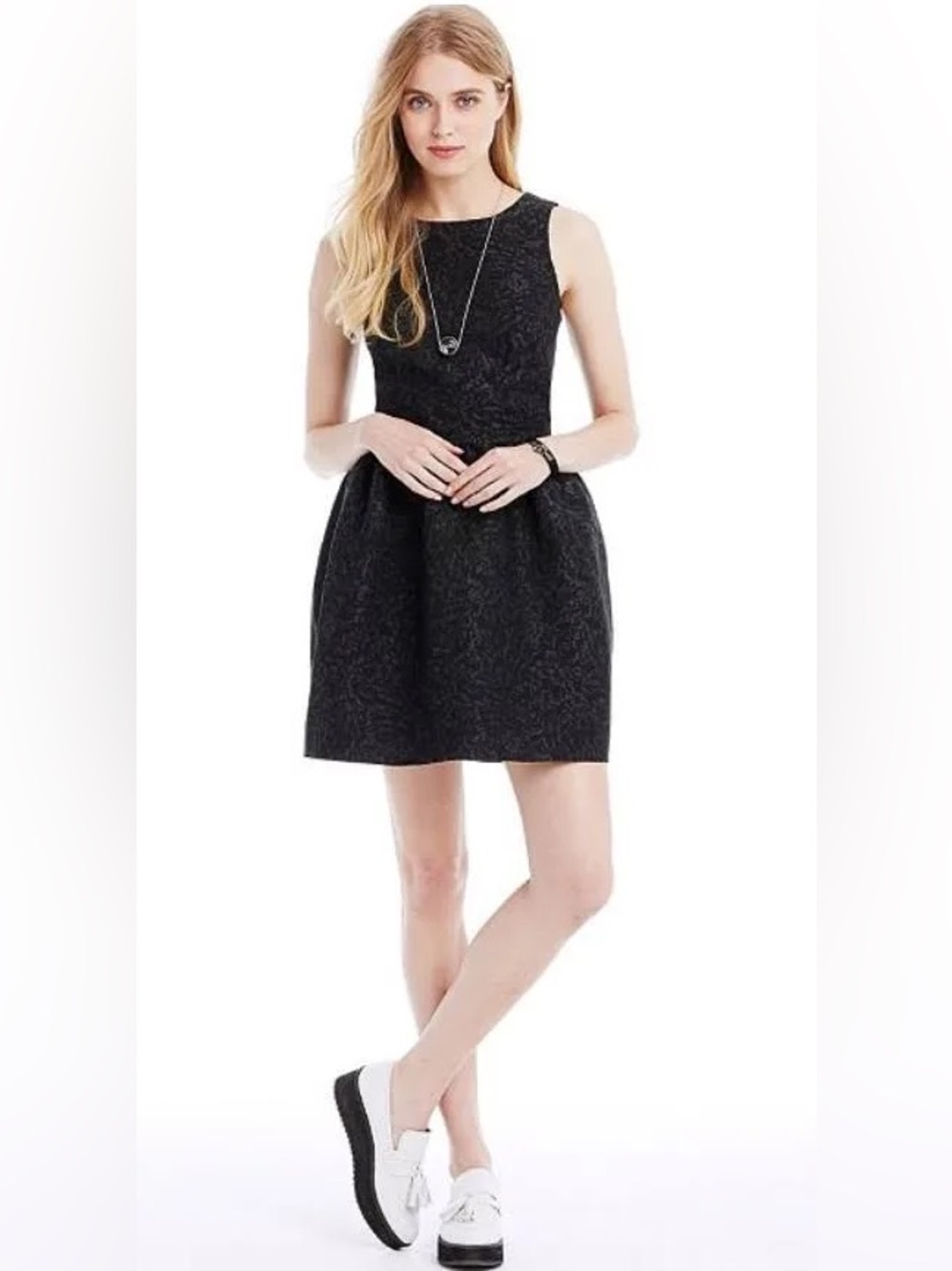 🖤 Armani Exchange Black Sleeveless A-Line Cocktail Mini Dress Size 6 🖤 NWT